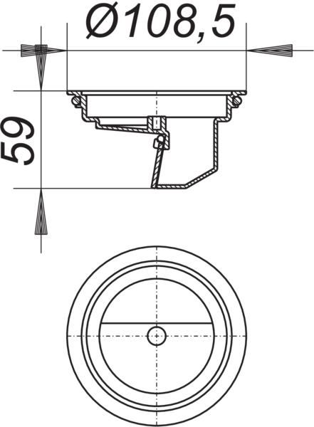 Dallmer Geruch-/Schaumsperre S10/12 Ø 108,5 mm