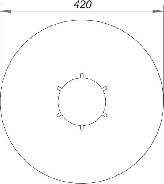 Dallmer Anschluss-Manschette S 10 Serie 10 Weich-PVC, d= 420mm