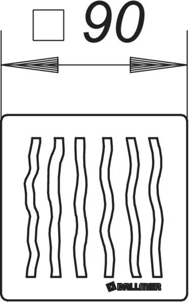 Dallmer Rost Rost Orinoco 90, Edelstahl