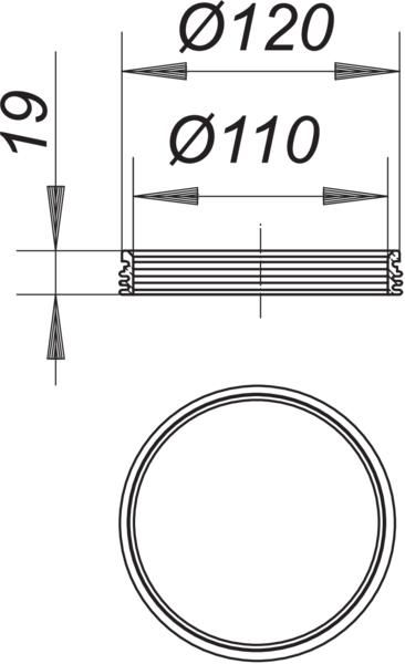 Dallmer Rückstaudichtung S 10 Ø 110 mm