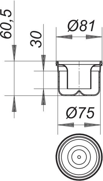 Dallmer Geruchsverschlusseinsatz Serie 10 zu Ablaufgehäuse 42