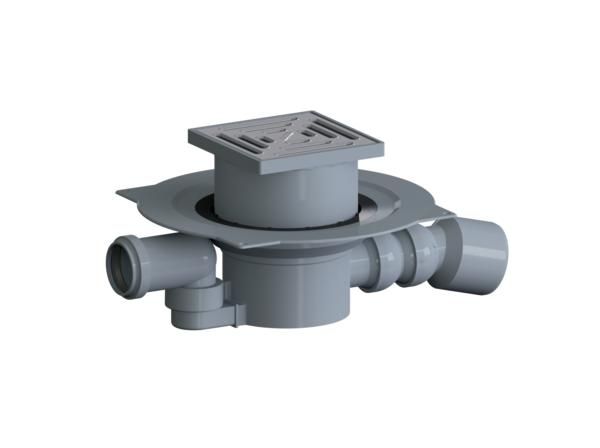 Dallmer Bodenablauf 55 KE Serie 15 DN 50/70, Zulauf DN 50, 180Grad schwenkbar