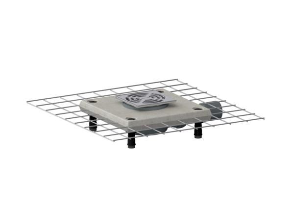Dallmer Bodenablauf CeraDrain Plan VC 12, 120 x 120 mm, DN 40/50, seitlich