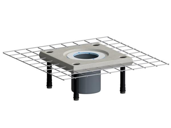Dallmer Aufstockelement Serie 10 CeraDrain S 10, Aussparungsmaß 550 x 550 mm