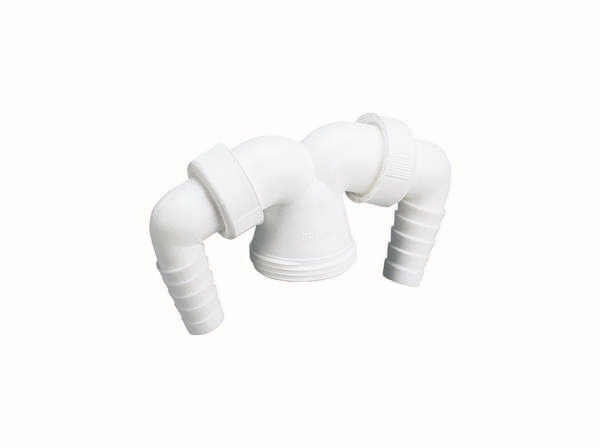 Dallmer Doppel-Anschluss 012 1 1/2", Anschluss von 2 Waschgeräten an 1 Siphon
