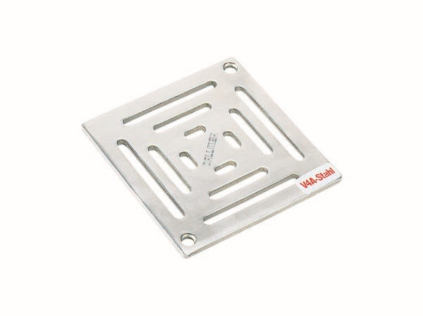 Dallmer Rost ES 90 ES 140, 140 x 140 mm, Edelstahl, massiv 50mm, mit Schrauben