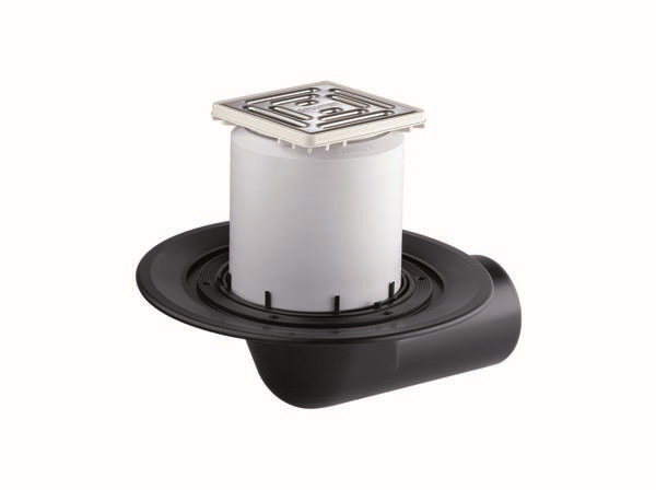 Dallmer Balkonablauf 83 E DN 50, ABS, 100 x 100 mm