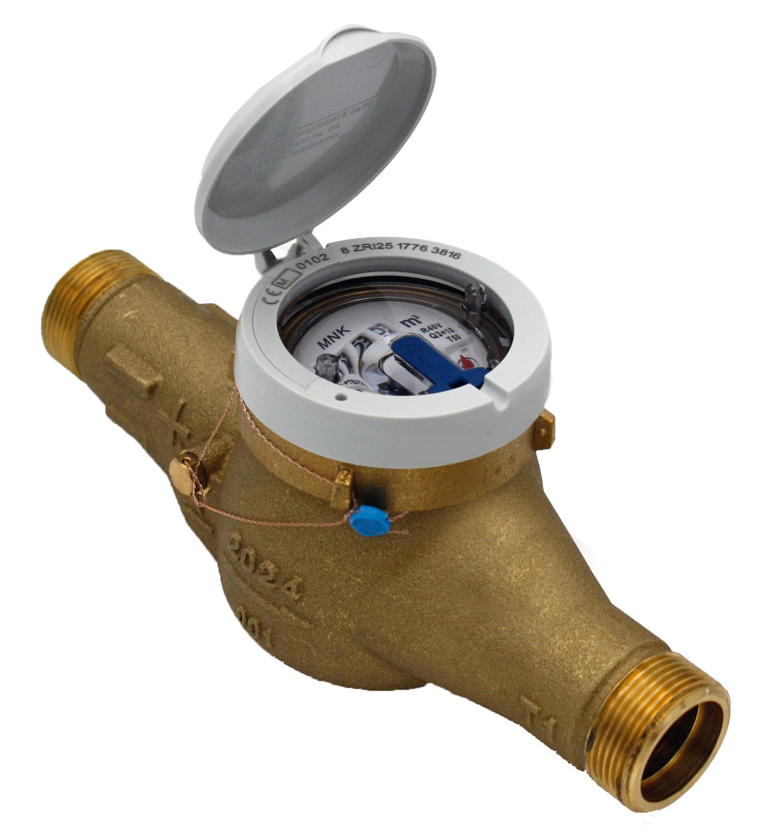 Deltamess Mehrstrahl-Nassläufer MNK Horizontal, 10 l/Imp, Q3 10 cbm/h, kalt