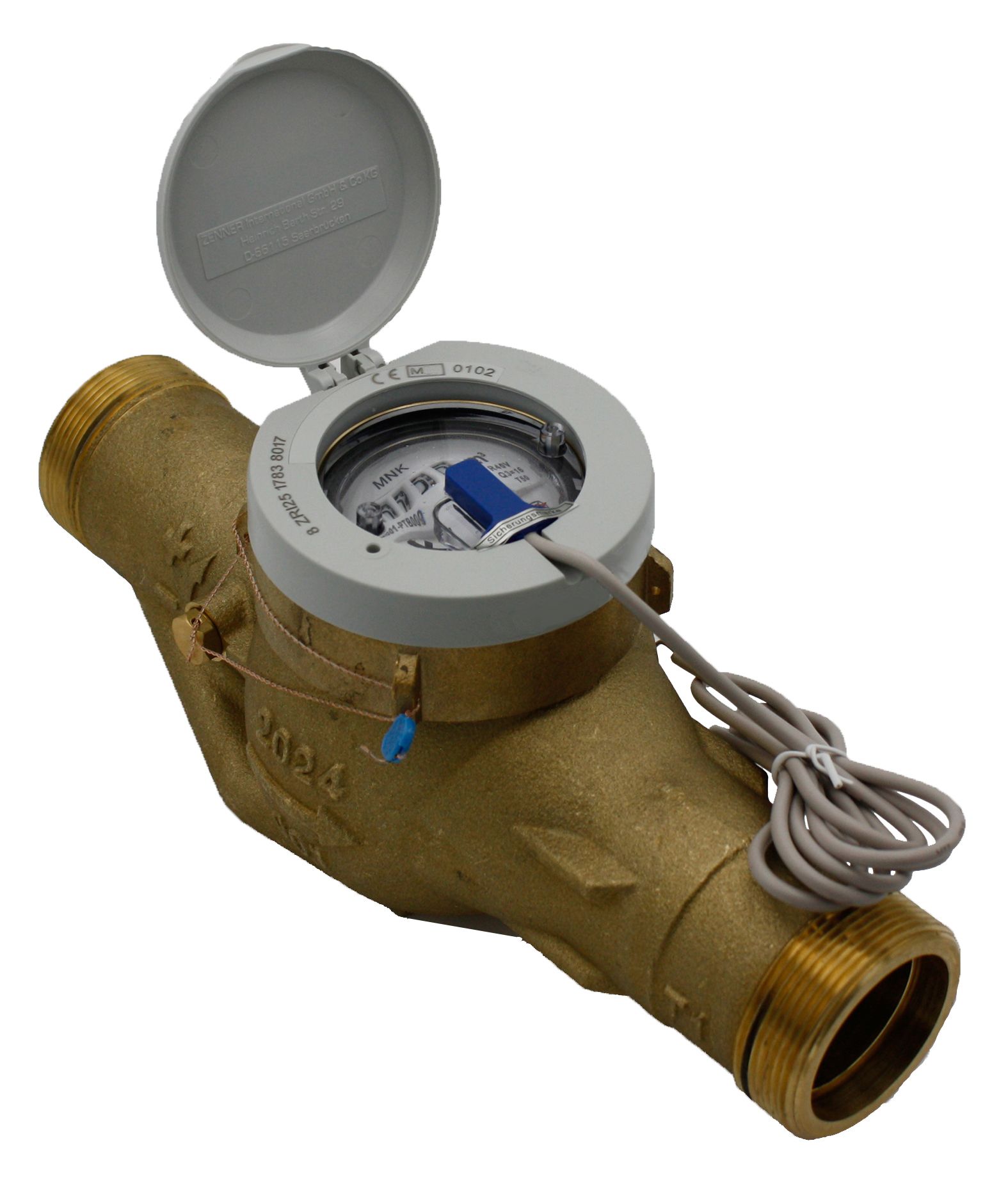 Deltamess Mehrstrahl-Nassläufer MNK Horizontal, 10 l/Imp, Q3 16 cbm/h, kalt