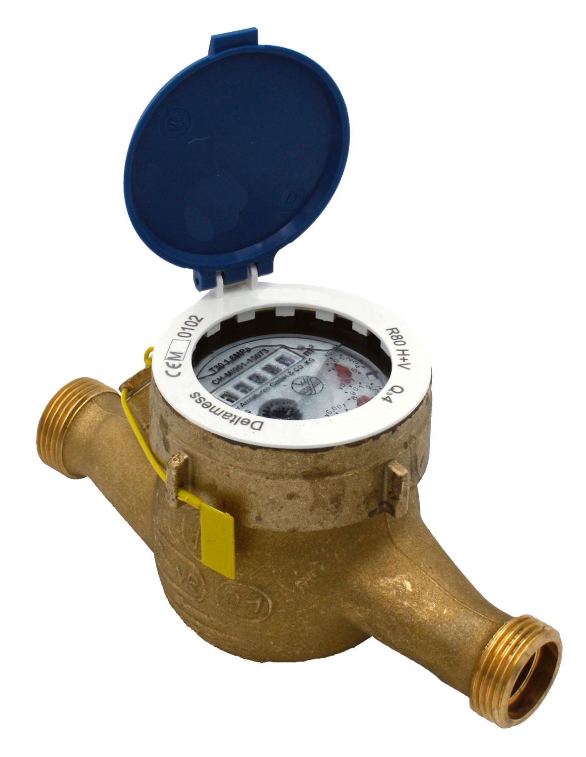 Deltamess Mehrstrahl-Nassläufer MNK Horizontal, DN 20, Q3 4,0 cbm/h, kalt, Standard