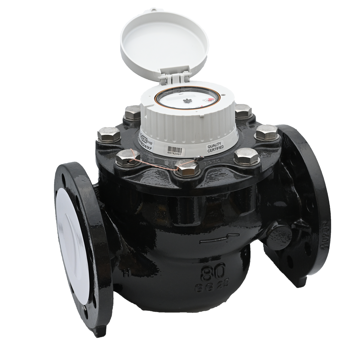 Deltamess Woltmann-Großwasserzähler WP-DN 80, 225 mm, Q3 63 cbm/h, PN 16