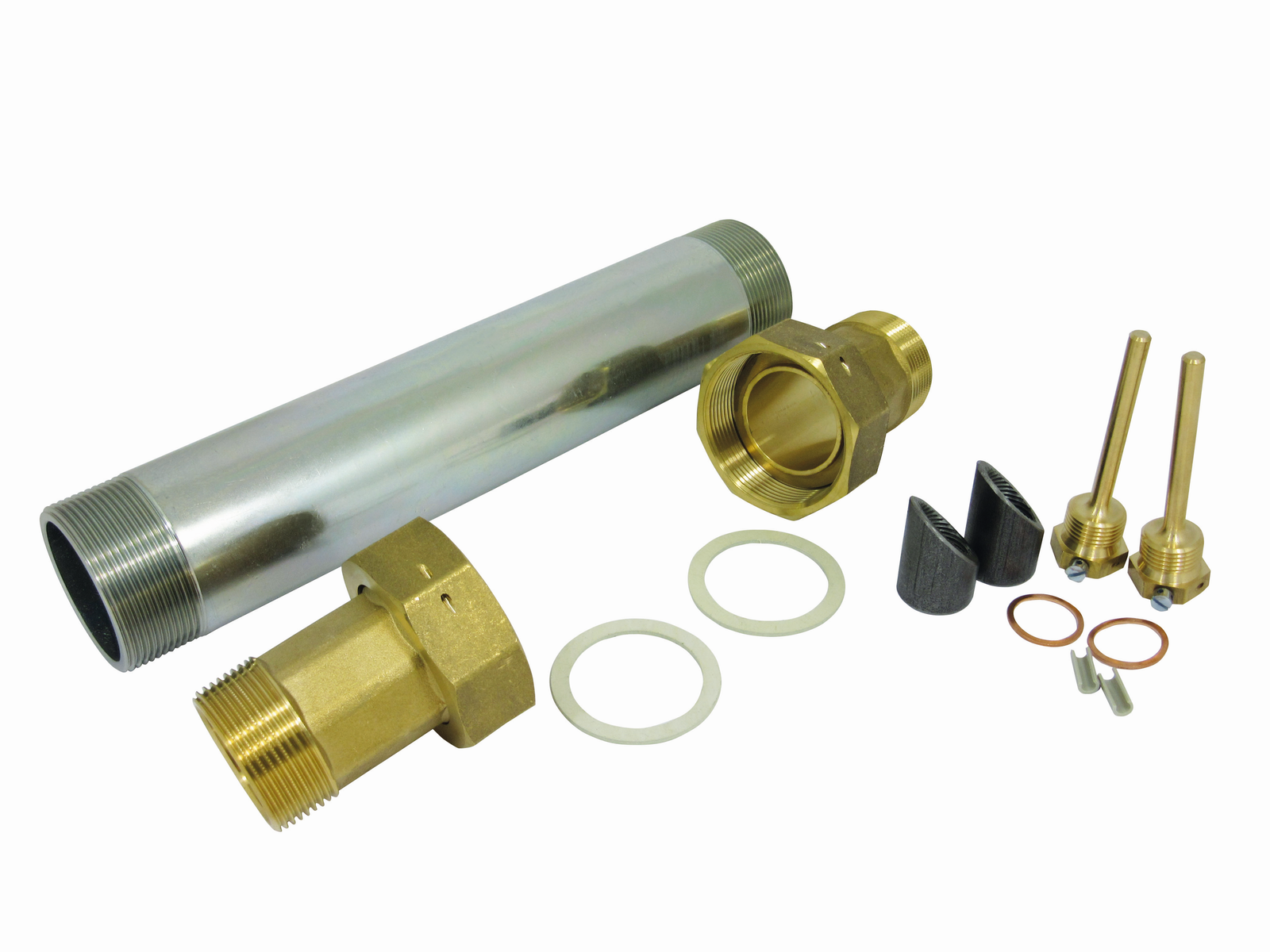 Deltamess Einbausatz G 2 AG x 200 mm, mit Distanzstück, für Splitwärmezähler