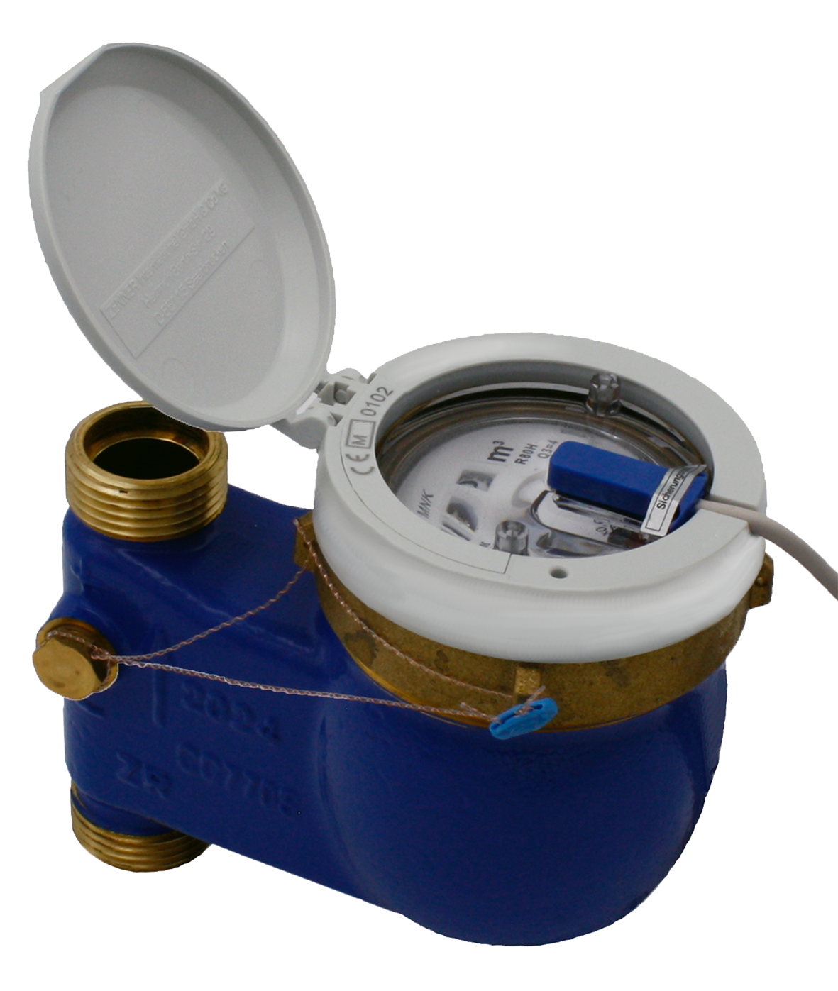 Deltamess Mehrstrahl-Nassläufer MNK Steigrohr, 10 l/Imp, Q3 4,0 cbm/h, kalt