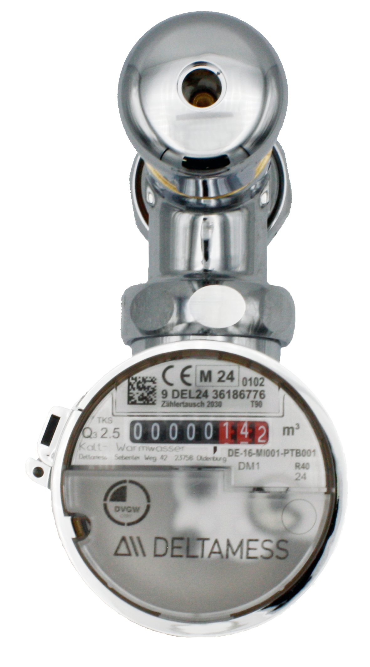 Deltamess Ventilzähler TKS T90 smart M Q3 2,5 cbm/h, kalt/warm