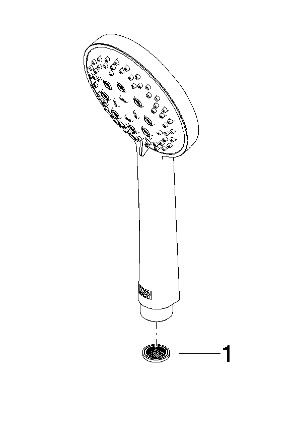 Dornbracht Handbrause d= 100mm Brausekopf, Bronze gebürstet