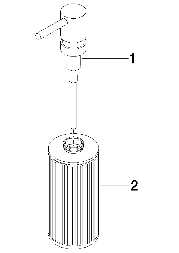 Dornbracht Spender CYO 60x182mm, Standmodell, Dark Platinum gebürstet