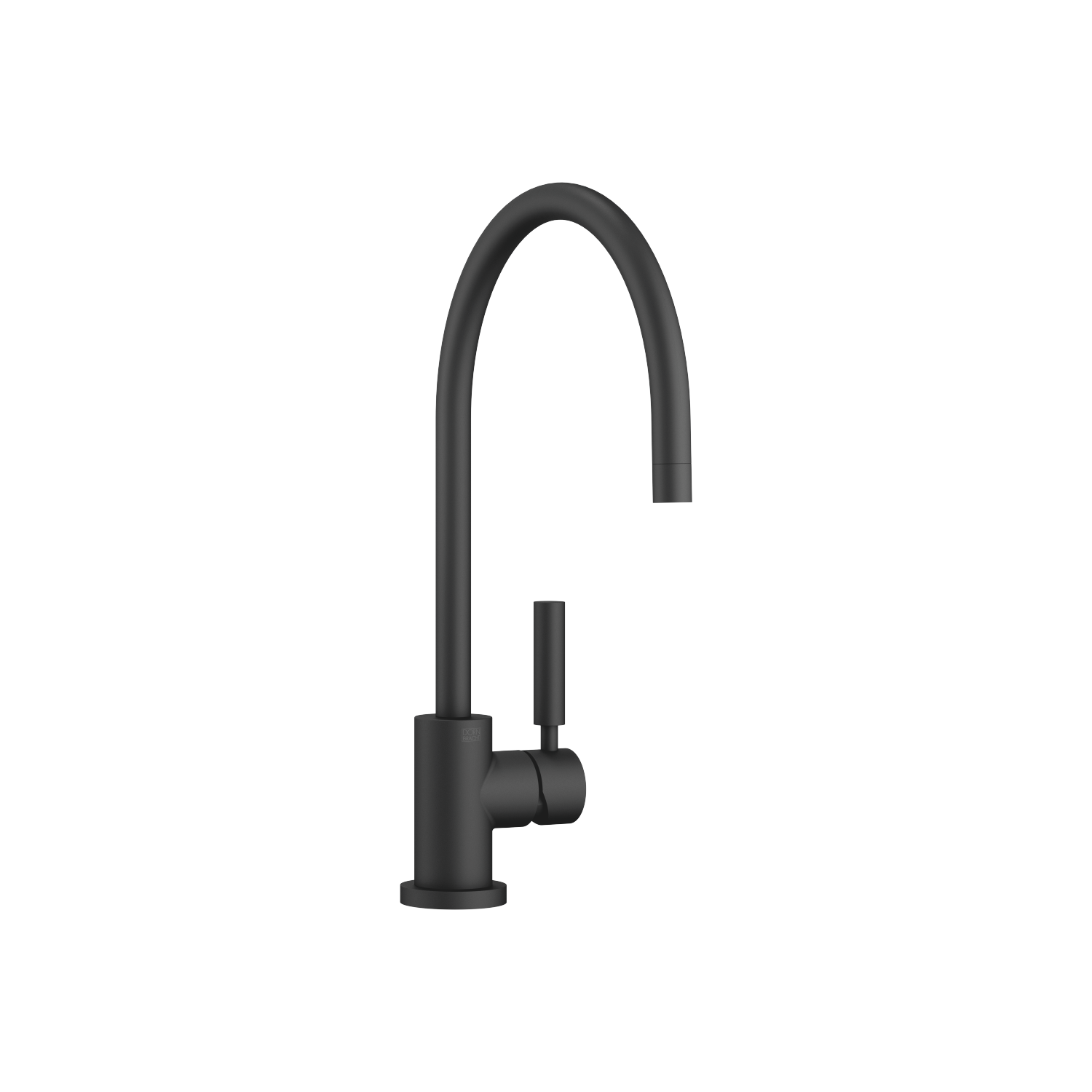 Dornbracht Spültisch-Einhebelmischer Tara Classic Griffhebel rechts, Ausladung 236mm, schwarz matt
