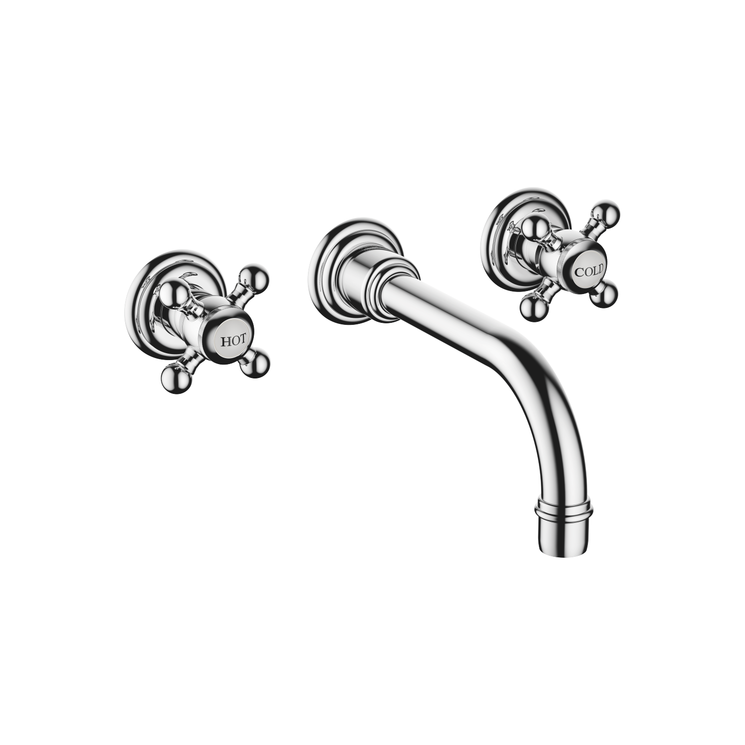 Dornbracht Fertigmontageset Madison UP-Waschtisch-Dreiloch-Armatur, ohne Ablaufgarnitur, chrom