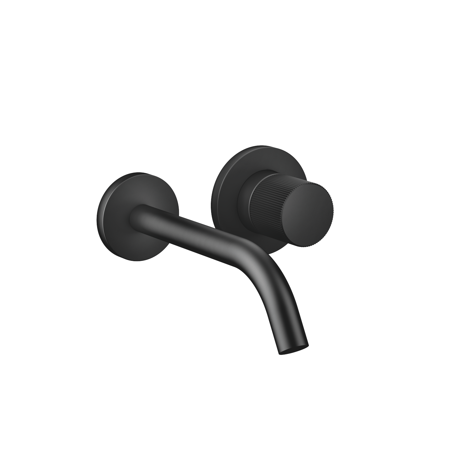 Dornbracht Fertigmontageset META PURE für Wand-Einhandmischer, ohne Ablaufgarnitur, Ausladung 190mm, schwarz matt