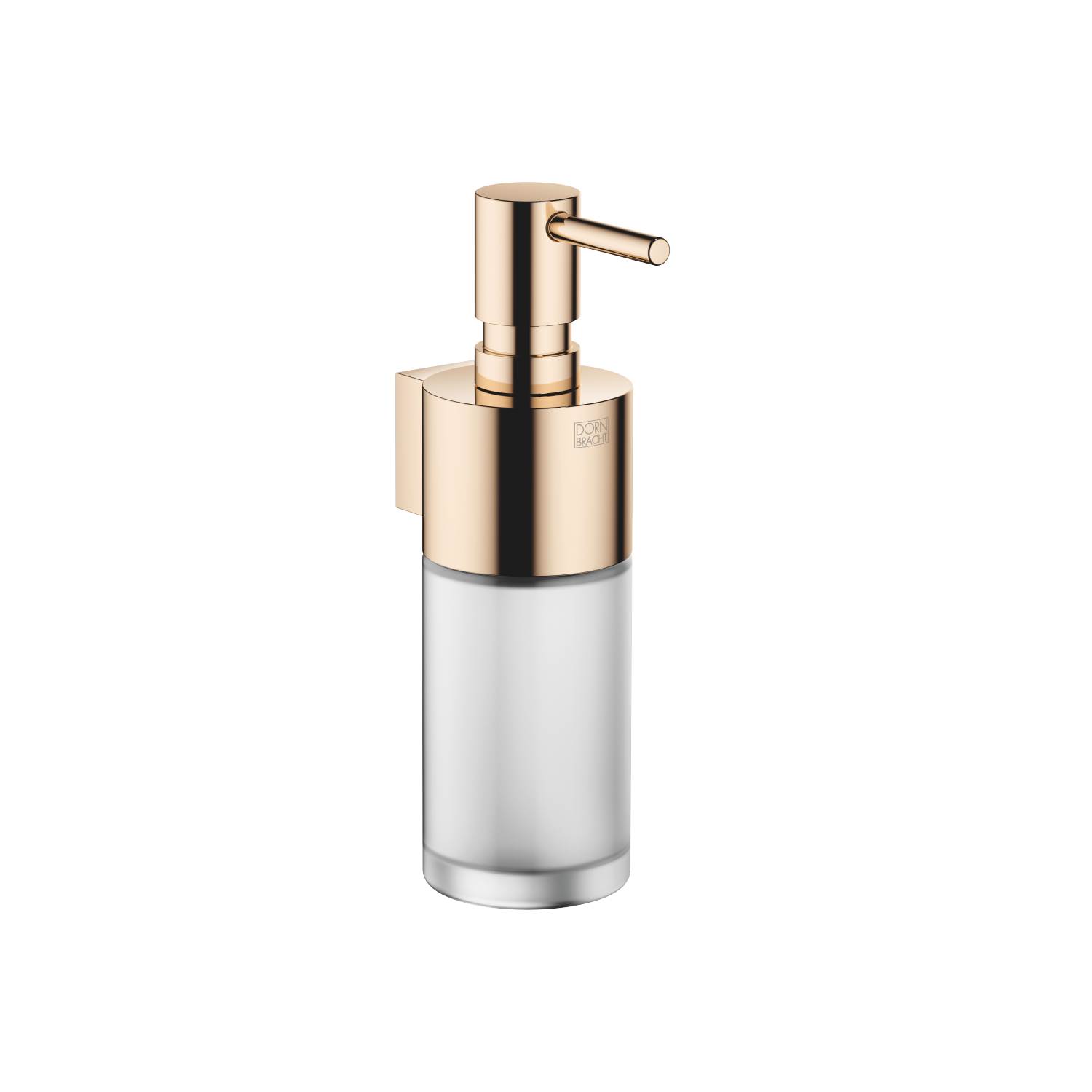 Dornbracht Spender Wandmodell, Flasche aus Kristallglas, matt, Champagne