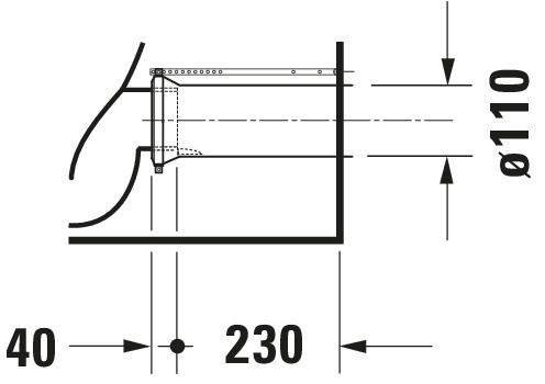 Duravit Stand-Tiefspül-WC Starck 2 37 x 72,5 cm, 4,5 l, für Kombination, weiß