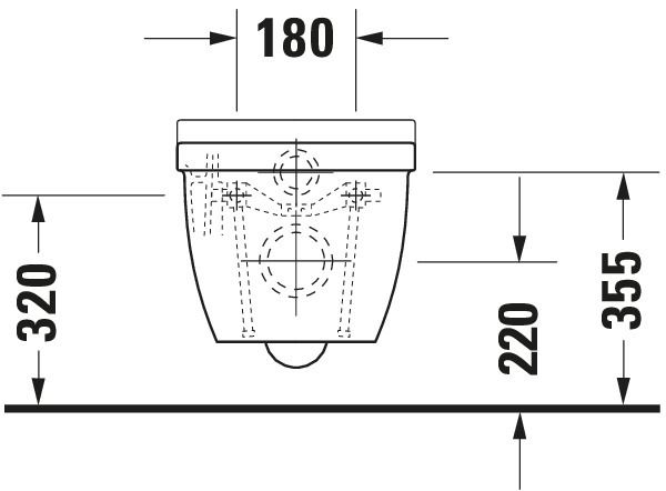 Duravit WC-Sitz Starck 3 ohne Absenkautomatik, Scharniere Edelstahl, weiß