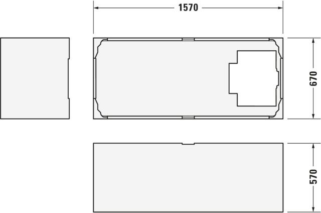 Duravit Wannenträger für Badewanne 700333