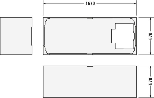 Duravit Wannenträger für Badewanne 700334