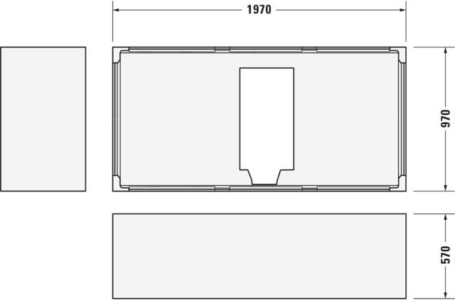 Duravit Wannenträger für Badewanne 700341