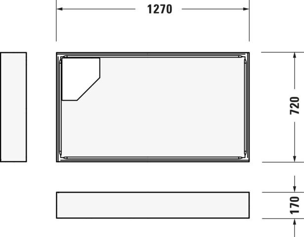 Duravit Wannenträger für Duschwanne 720098