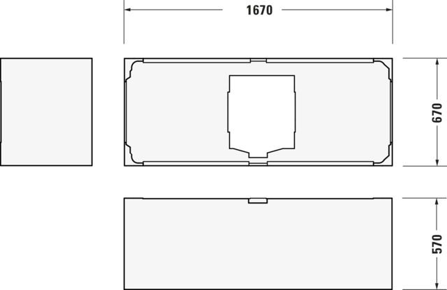 Duravit Wannenträger für Badewanne 700294, 700295