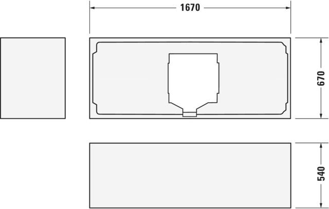 Duravit Wannenträger für Badewanne 700310, 700311