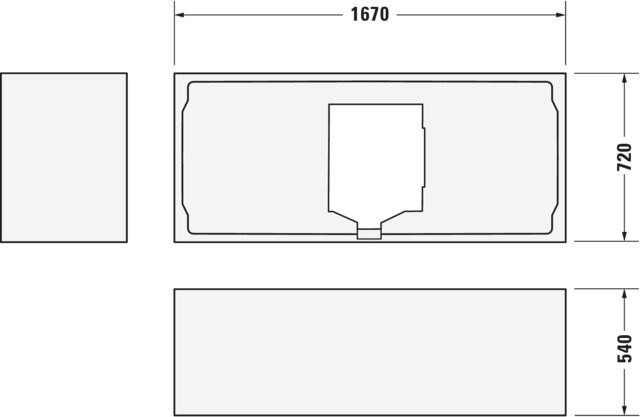 Duravit Wannenträger für Badewanne 700312, 700313