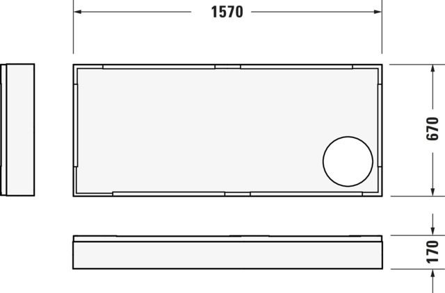 Duravit Wannenträger für Duschwanne 720163