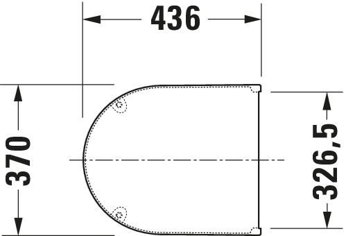 Duravit WC-Sitz Starck 3 ohne Absenkautomatik, Scharniere Edelstahl, weiß