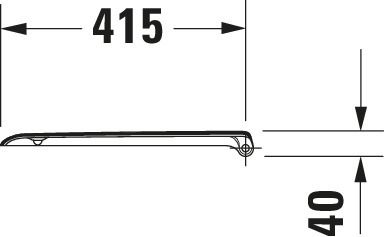 Duravit WC-Sitz D-Code ohne Absenkautomatik Scharniere Edelstahl, weiß