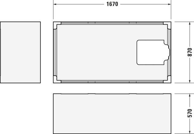 Duravit Wannenträger für Badewanne 700337