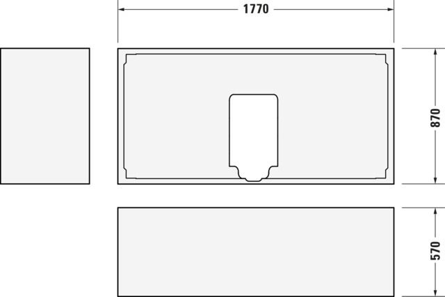 Duravit Wannenträger für Badewanne 700339