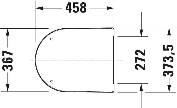 Duravit WC-Sitz Me by Starck Scharniere Edelstahl, mit Absenkautomatik, abnehmbar, weiß