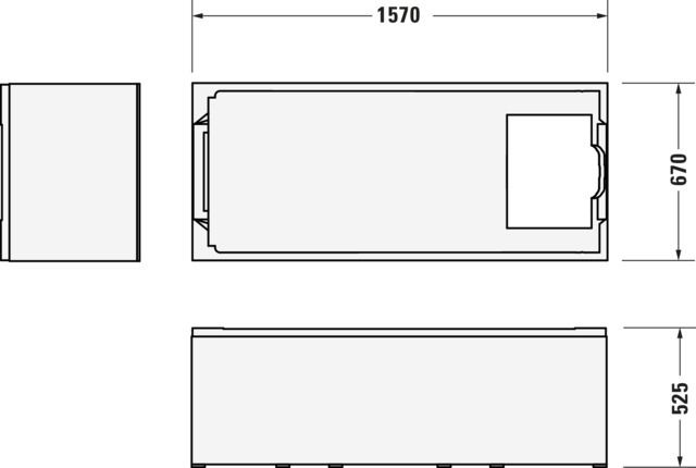 Duravit Wannenträger No.1 für 700488