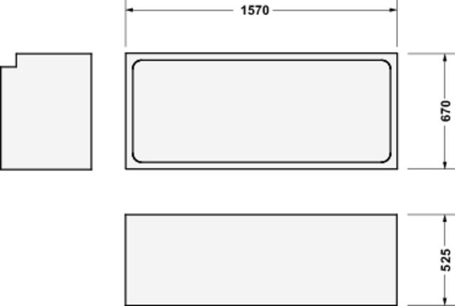 Duravit Wannenträger No.1 für 700488 Duravit Wannenträger No.1 für 700488