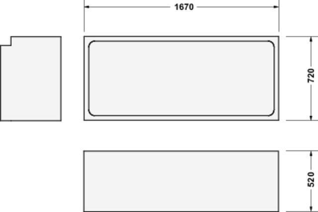 Duravit Wannenträger für Badewanne 700312, 700313