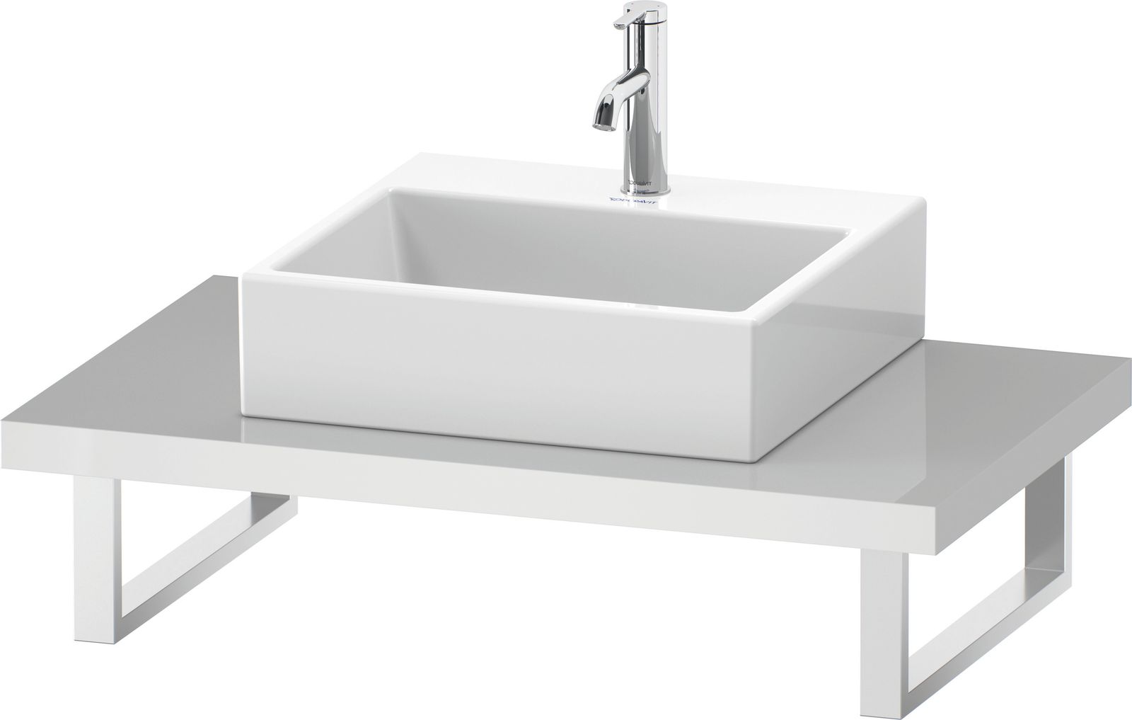 Duravit Konsole DuraStyle 80-200x55cm, 1 Ausschnitt, Stärke 4.5 cm, Eiche terra