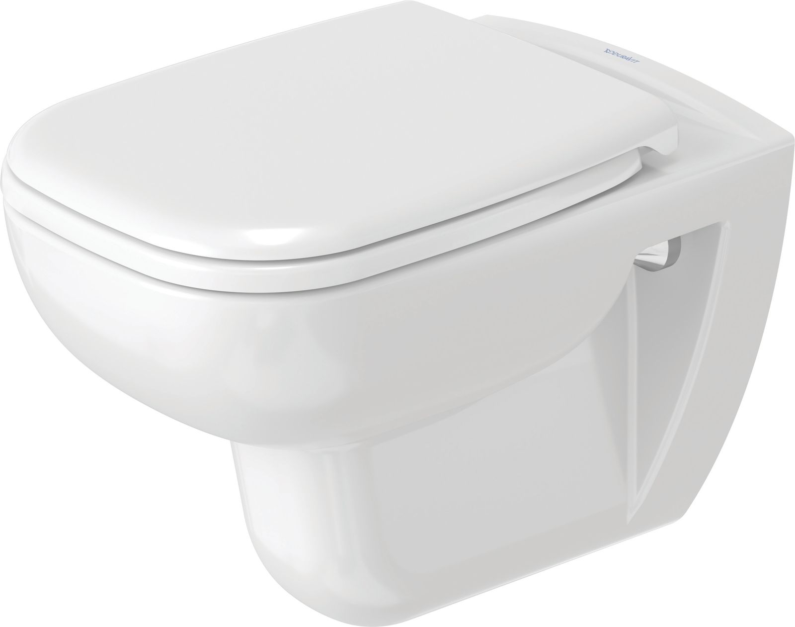 Duravit Wand-Tiefspül-WC D-Code 35,5x54,5cm, 4,5 l, Rimless, weiß