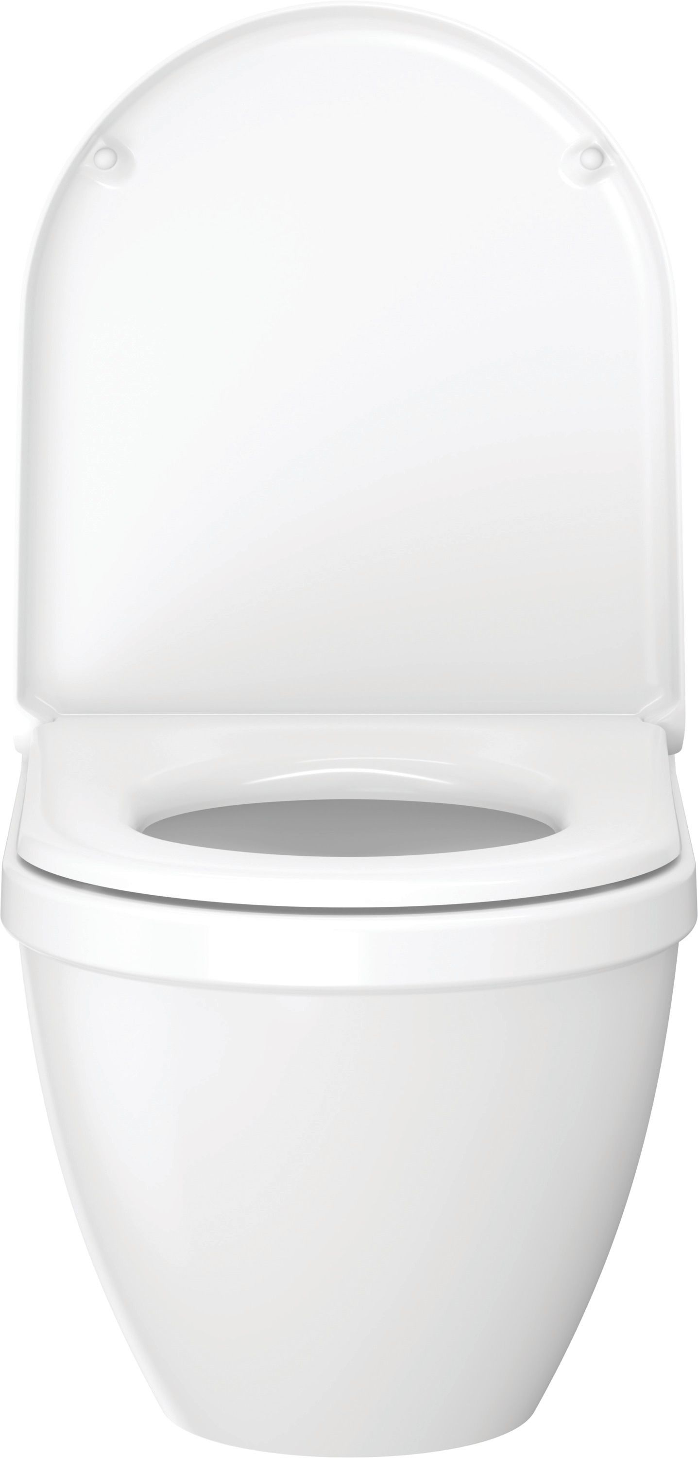 Duravit WC-Sitz Starck 3 ohne Absenkautomatik, Scharniere Edelstahl, weiß
