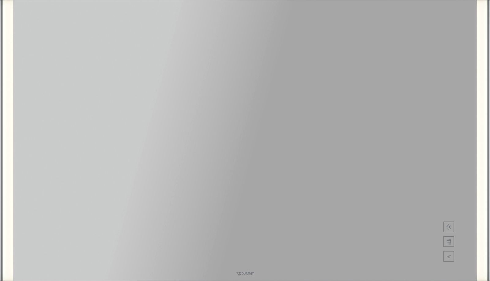 Duravit Lichtspiegel XSquare 140 x 80 x 3,3 cm, 72 W, LED, chrom
