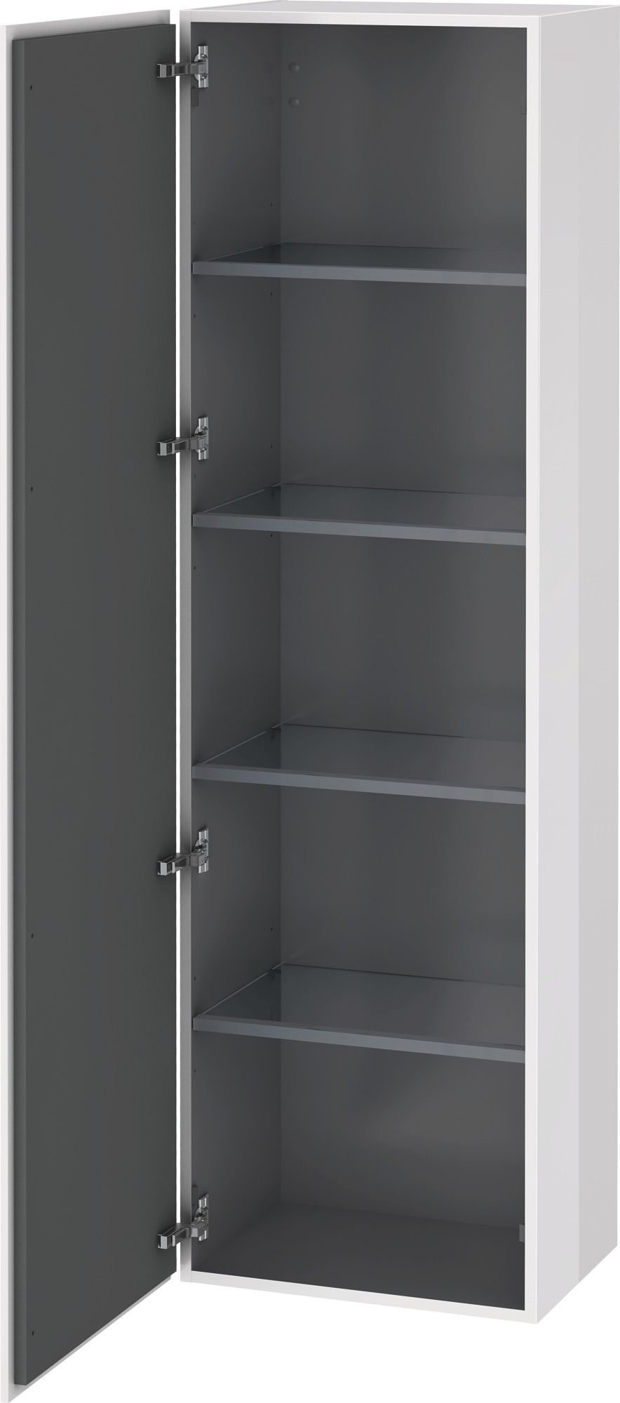 Duravit Hochschrank L-Cube 50x36,3x176cm, Tür rechts, eiche schwarz