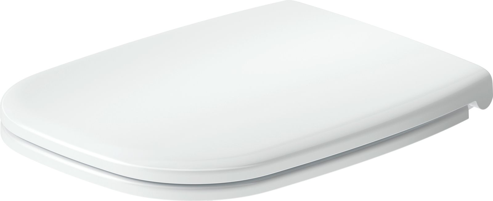 Duravit WC-Sitz eckig mit Absenkautomatik, abnehmbar, 44,3cm, Universal, Scharnier Edelstahl, weiß