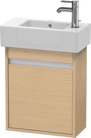 Duravit Waschtisch-Unterschrank Ketho 45x22,5x55cm, wandhängend, Tür links, Eiche natur