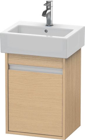 Duravit Waschtisch-Unterschrank Ketho 40x32x55cm, wandhängend, Tür links, Eiche natur